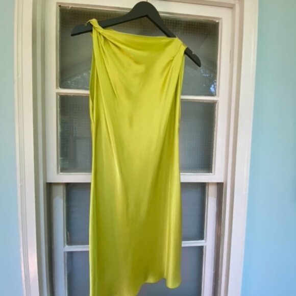 KNOTTED SATIN EFFECT DRESS - Picture 5 of 6